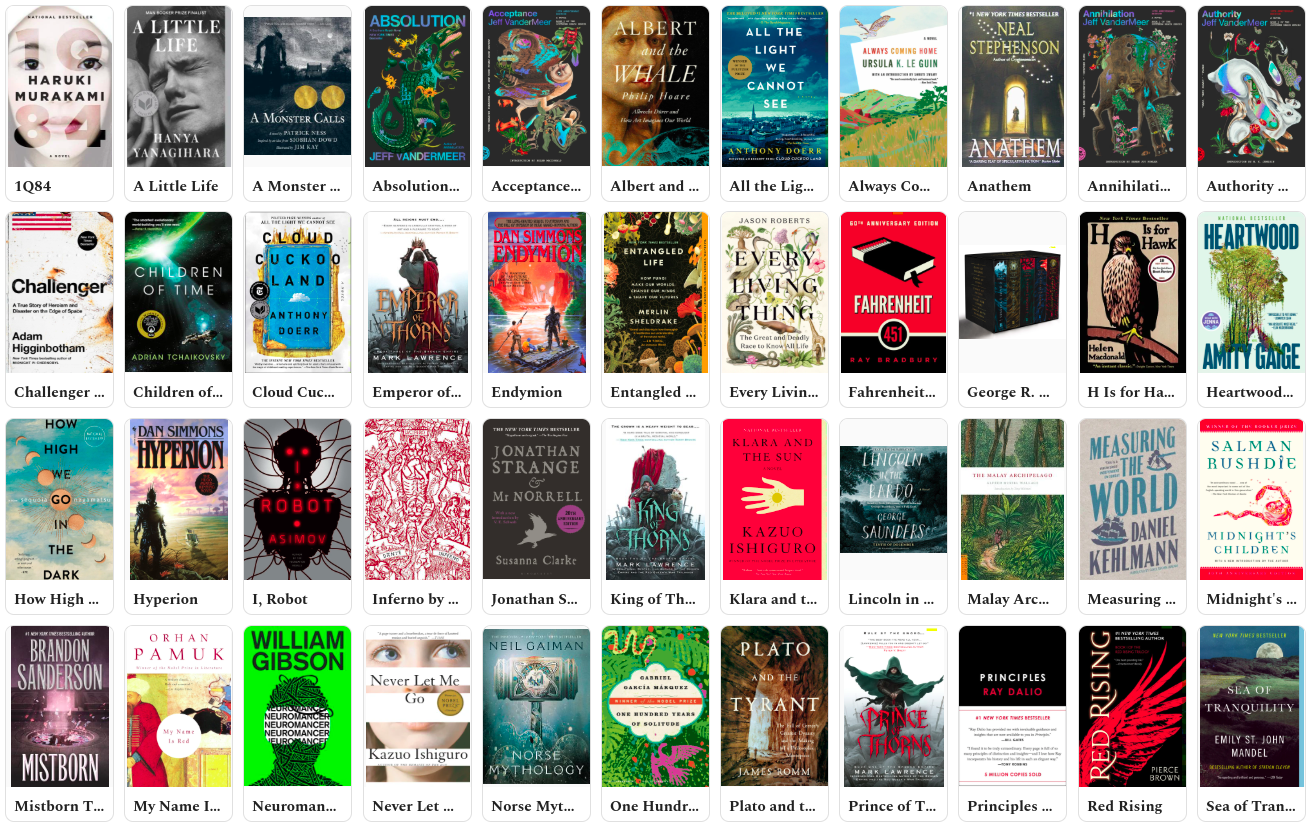 Example of my Obsidian Book Library